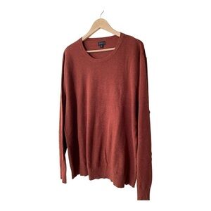 J. Crew Cashmere and Cotton Crew Neck Burnt Orange Knit Sweater​​​​​​